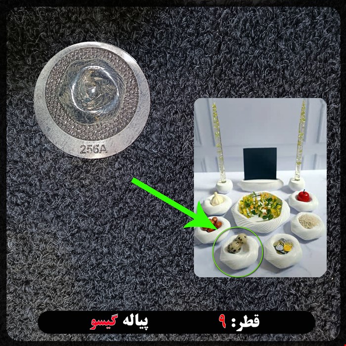 قالب طلقی پیاله  گیسو کد 256A