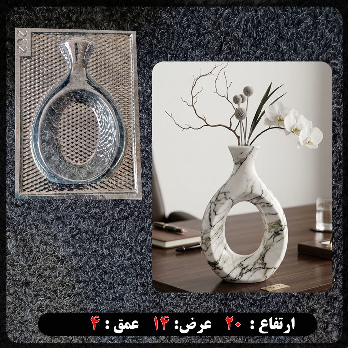 قالب طلقی مدل گلدان کد 262
