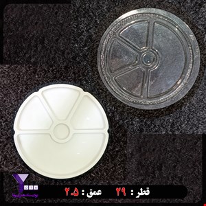 قالب طلقی شفاف مدل اردوخوری گرد کد 331