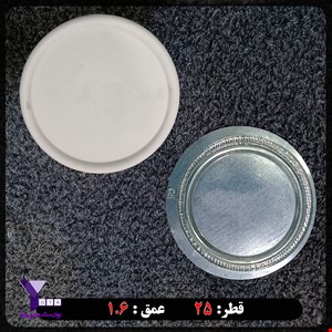 قالب طلقی شفاف مدل سینی لبه گرد قطر 25 سانت کد65