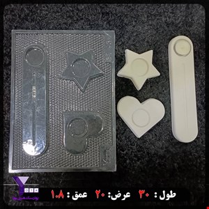 قالب طلقی شفاف مدل جاشمعی سه تایی کد 30437
