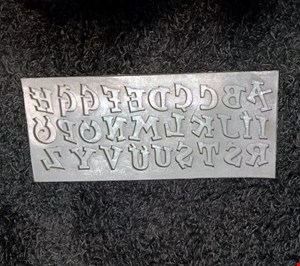 قالب سیلیکونی حروف انگلیسی 26*11
