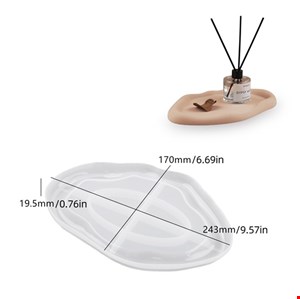 قالب سیلیکونی سینی دفرمه مدل بیضی کد  S63