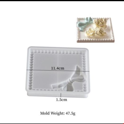 قالب سیلیکونی طرح پاپیون مربع کد S13